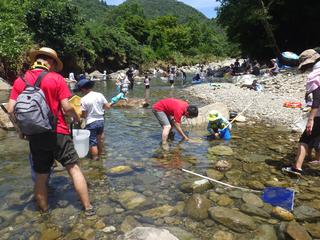 水源で親子水生生物観察会 三田市 横尾さん 僕 泳いでますか 兵庫県加古川市の地域情報サイト